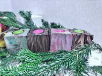 Świeca drewniana