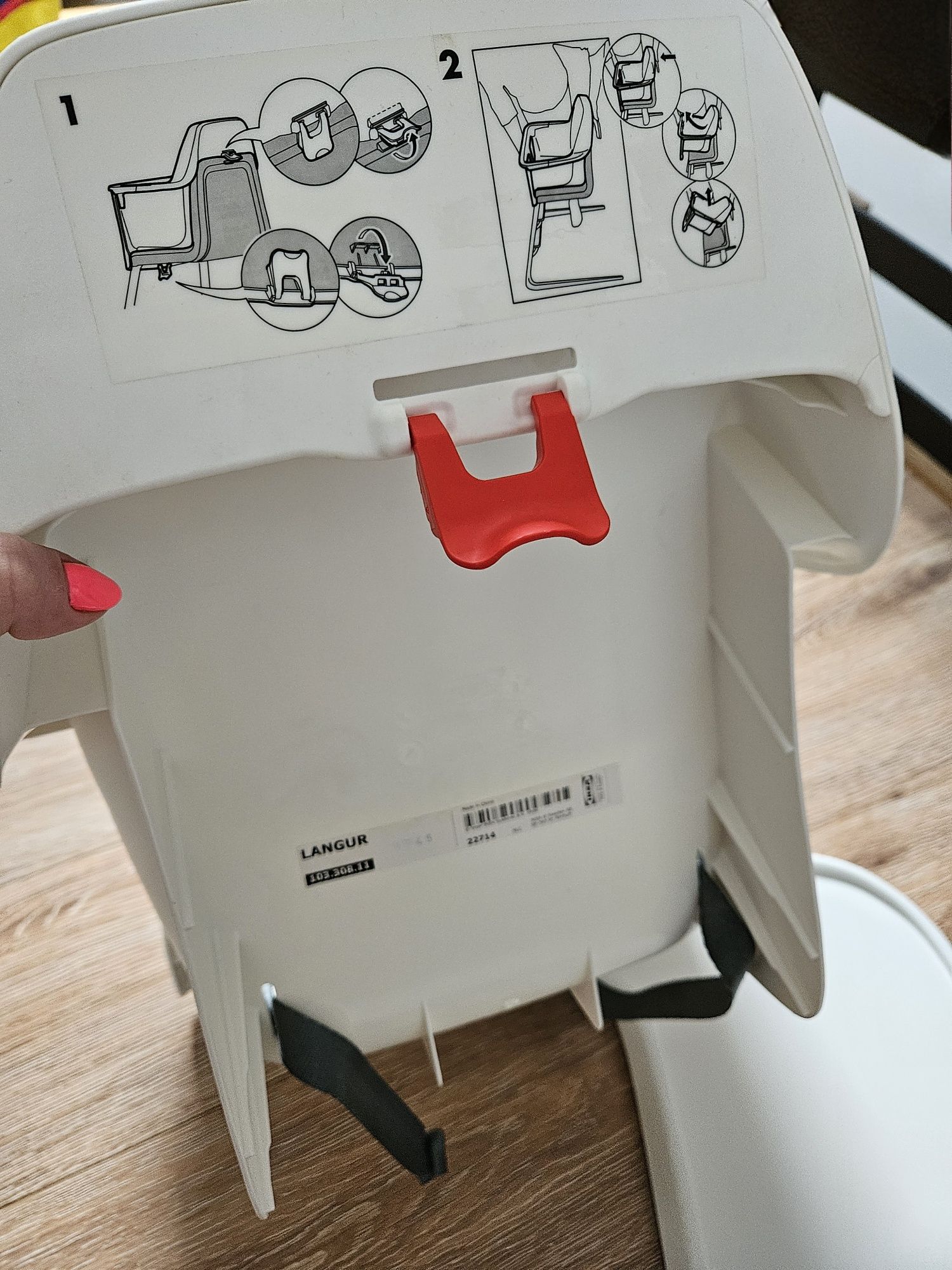 Siedzisko krzesełka do karmienia Ikea Langur