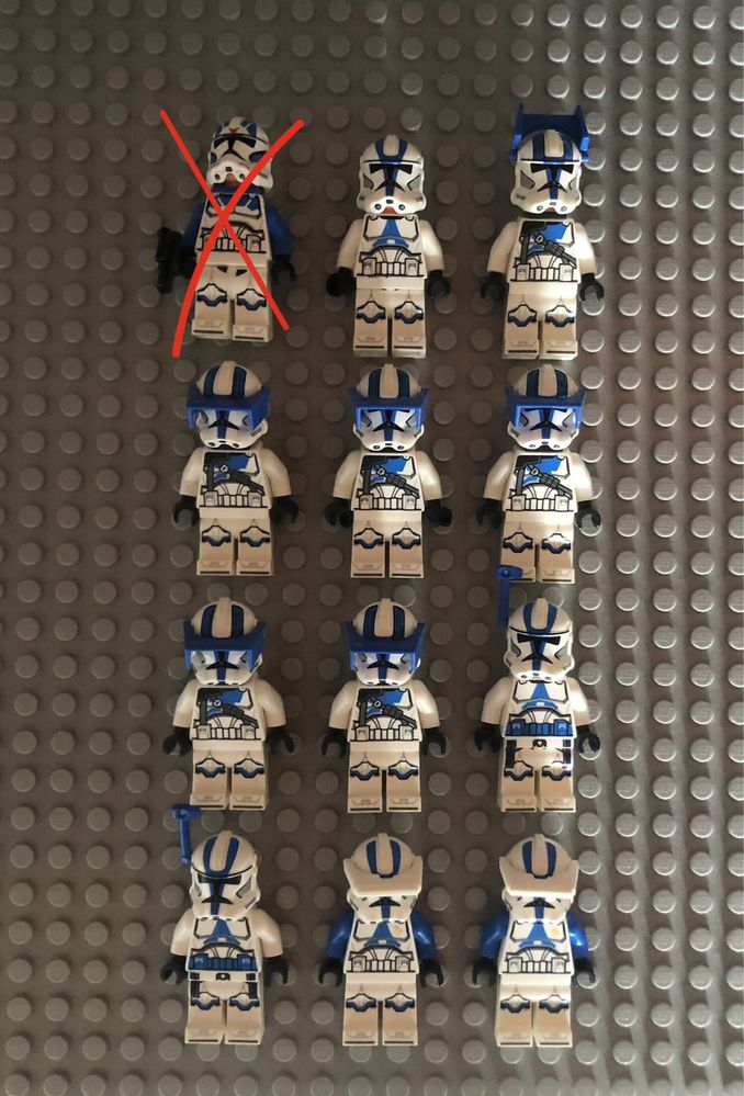 Lego Star Wars mandalorianie, 501 i klony p1 i stare