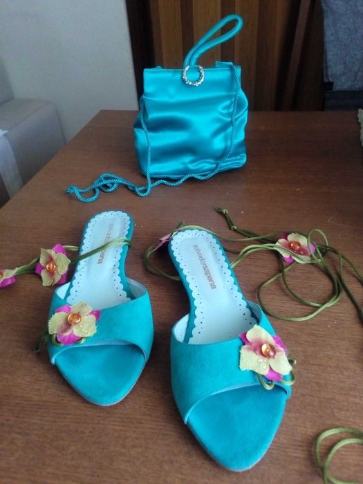 Bolsa de senhora verde com tiracolo