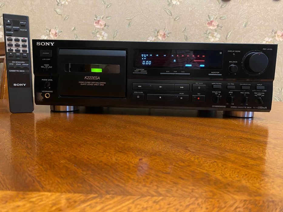 кассетная дека SONY TC-K222ESA+пульт