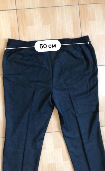 Нові жін вовна брендові брюки розм XL наш 54-56 тонка костюмна шерсть