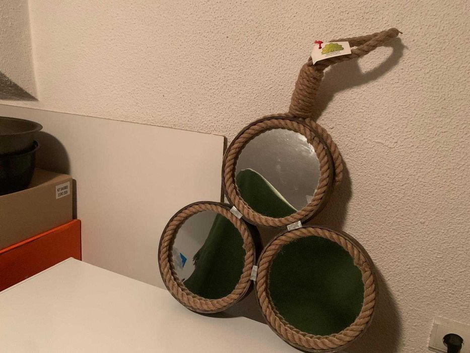 Espelho com cordas novo