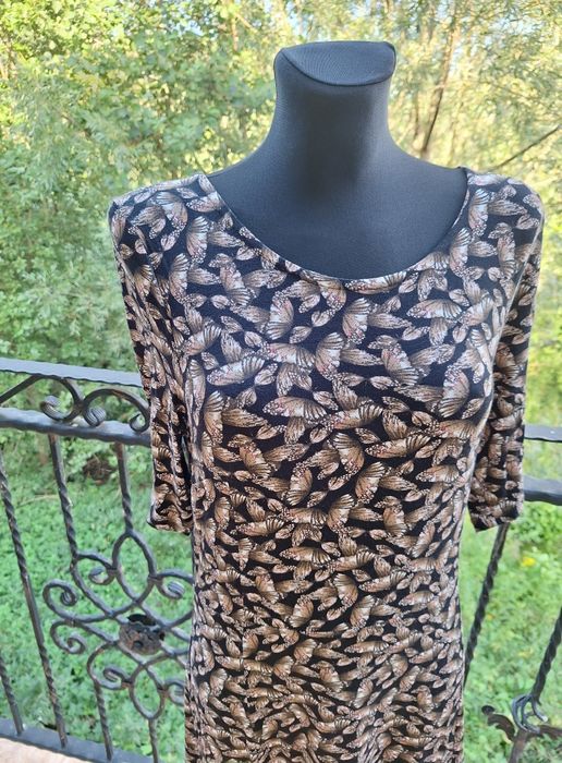 Sukienka midi 97 % wiskoza Next rozmiar L 40