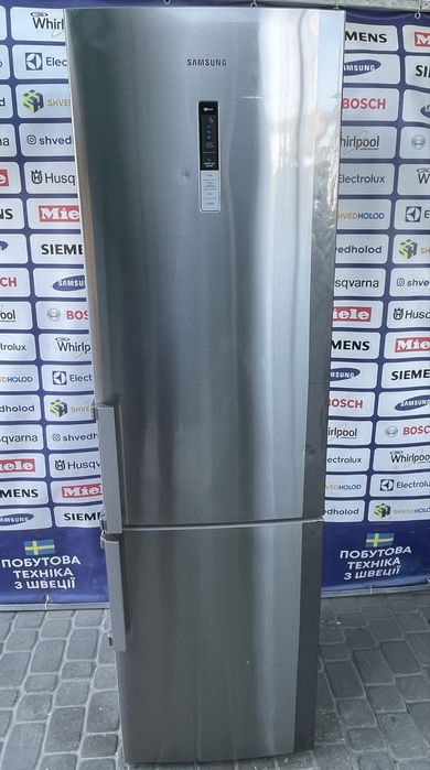 Холодильник Samsung б/в повний No Frost металік сучасний #07326