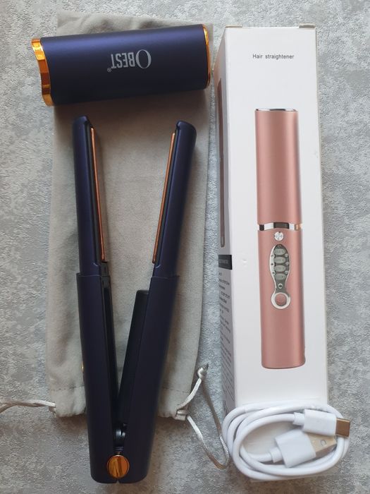Бездротовий, портативний випрямляч для волосся OBEST, 2 в 1