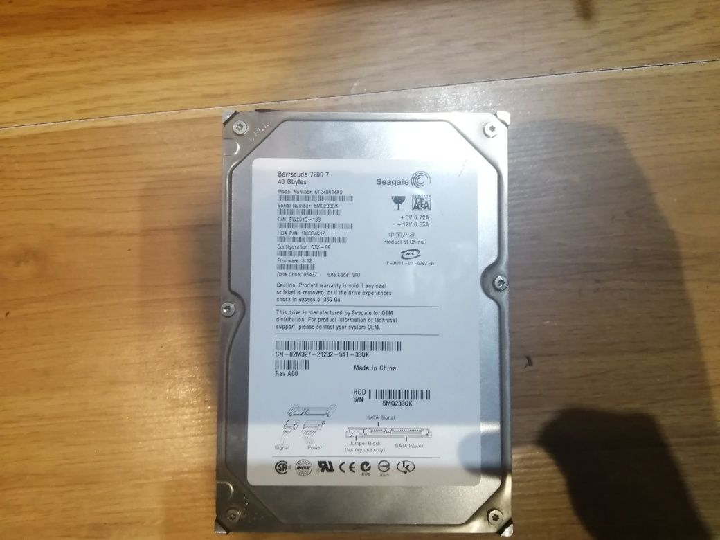 Dysk HDD Seagate barracuda 40GB