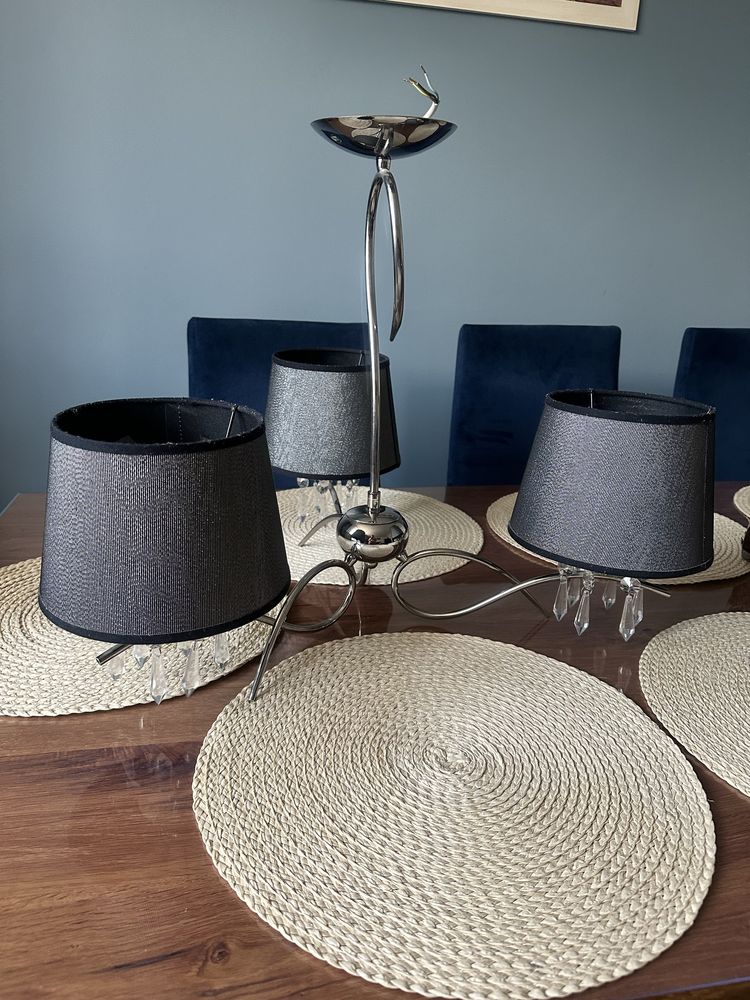 Lampa wisząca i dwa kinkiety
