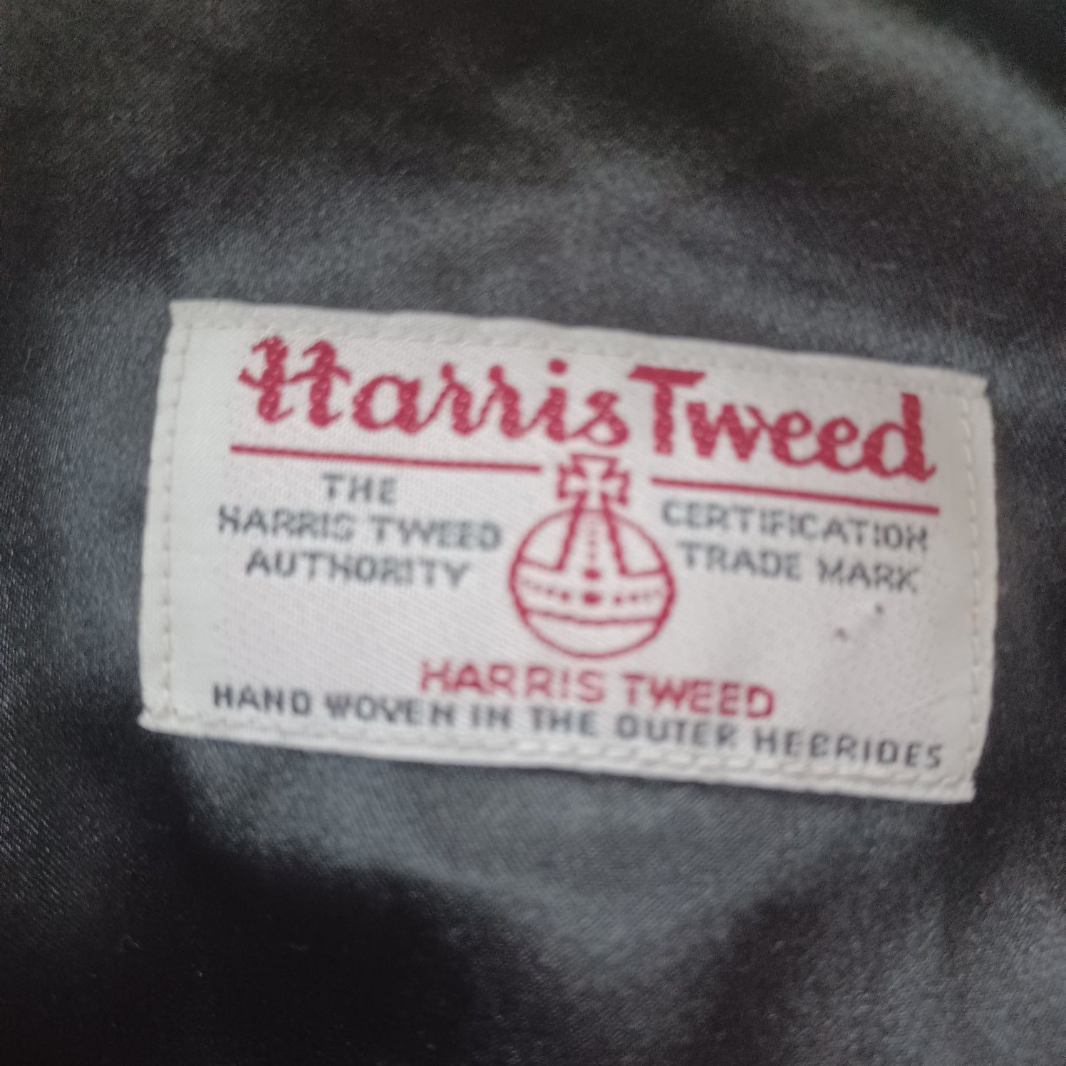 Kaszkiet Harris Tweed wełniany L