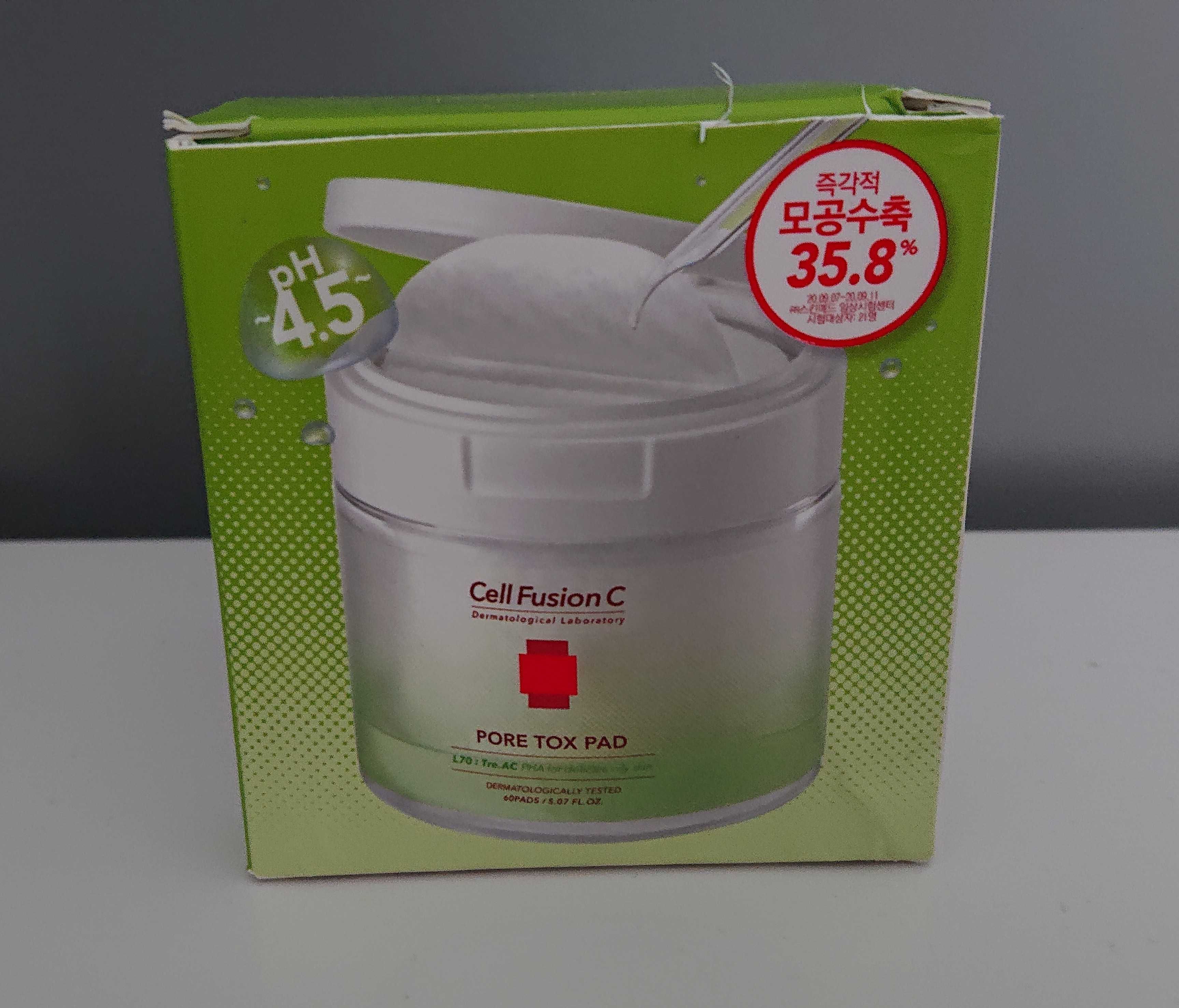 Cell Fusion C Pore Tox Pad Oczyszczające Płatki Twarzy Zwężające Pory