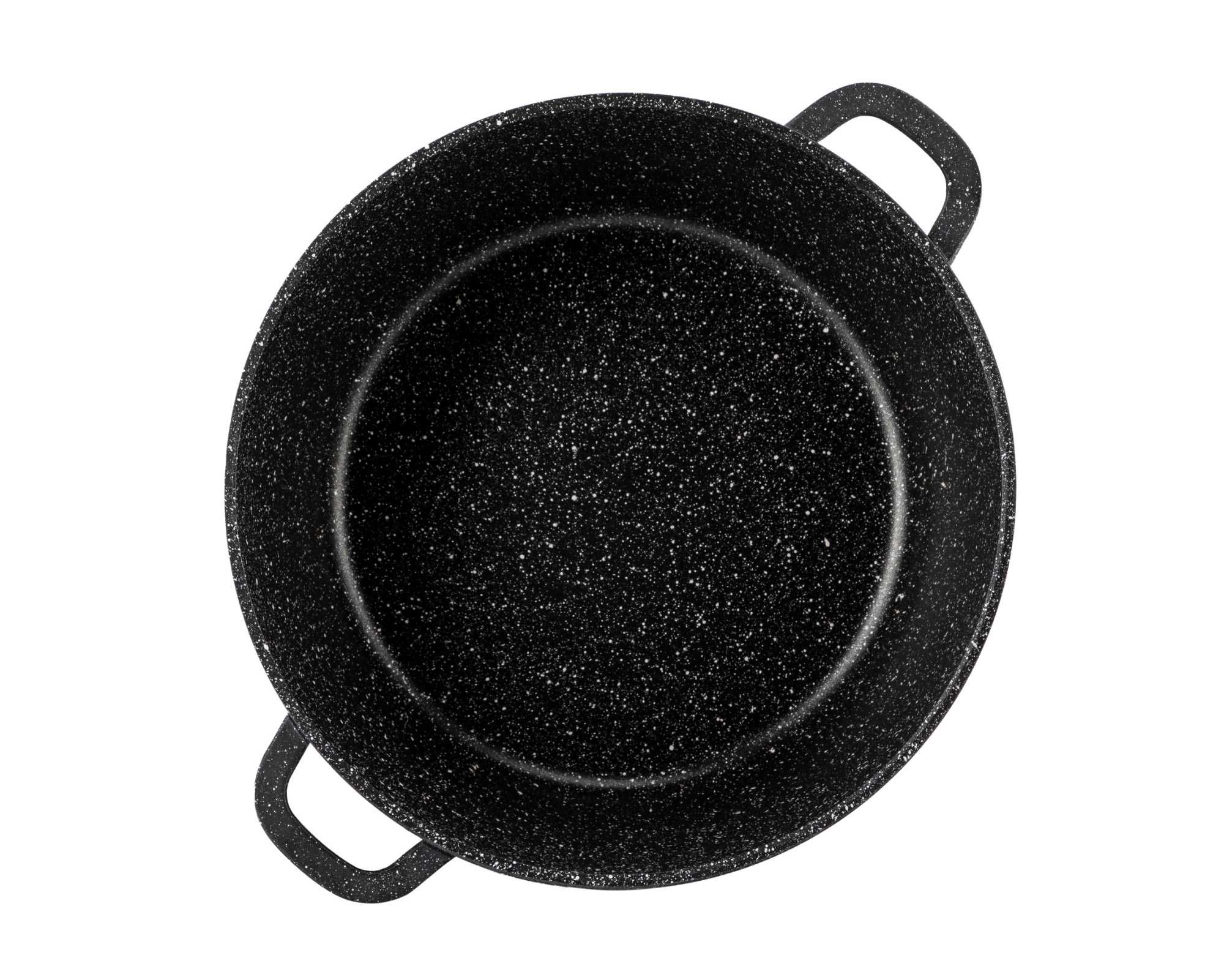 Garnek Marmurowy z Powłoką Gaz Indukcja 4,5L  24CM Elitehoff E-7015