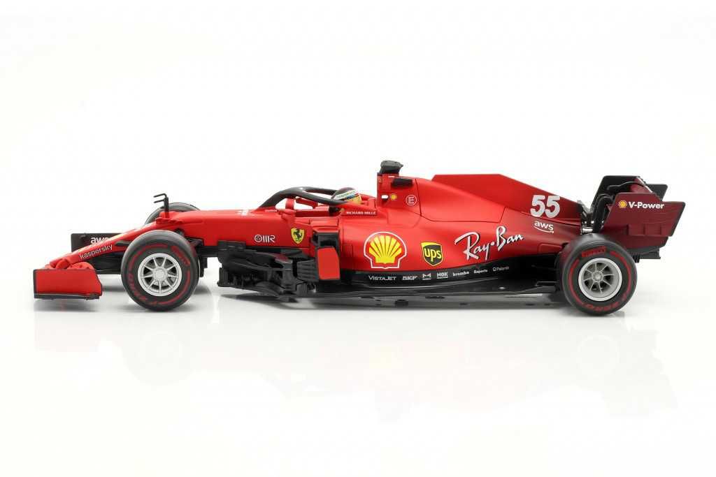 Model 1:18 Bburago Ferrari SF21 #55 F1 2021 Carlos Sainz jr.
