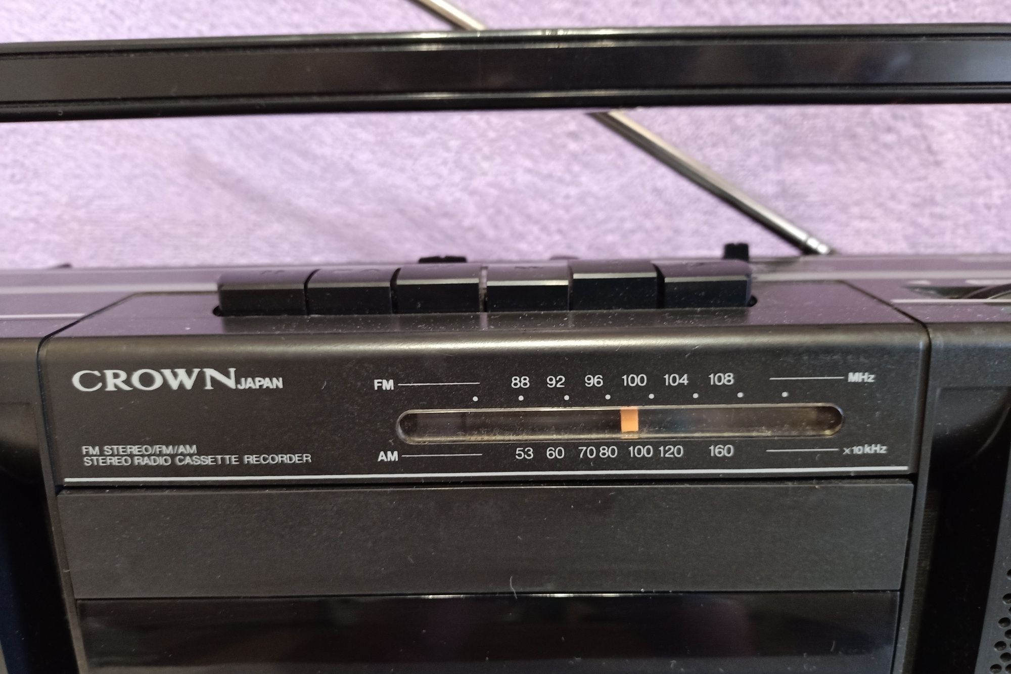 Магнитола винтаж CROWN SZ-77 Jvc Sharp