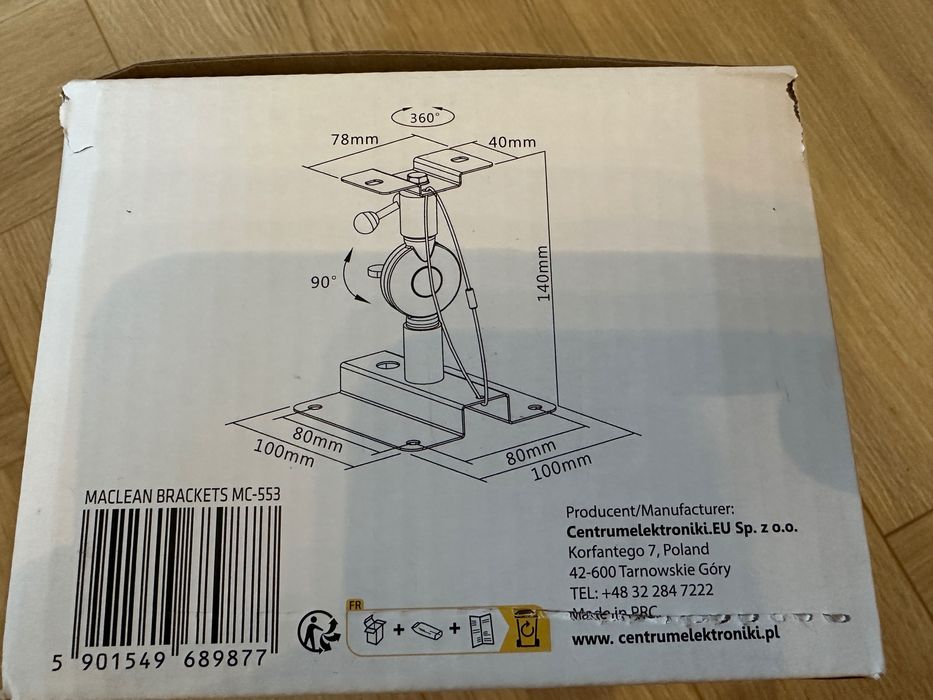 Maclean Bracket MC-553 - Uchwyt głośnikowy do kolumn