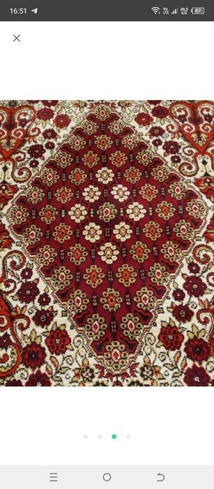 Натуральный ковёр толстый