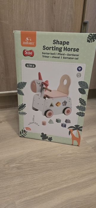 SMIKI drewniany sorter jeździk chodzik