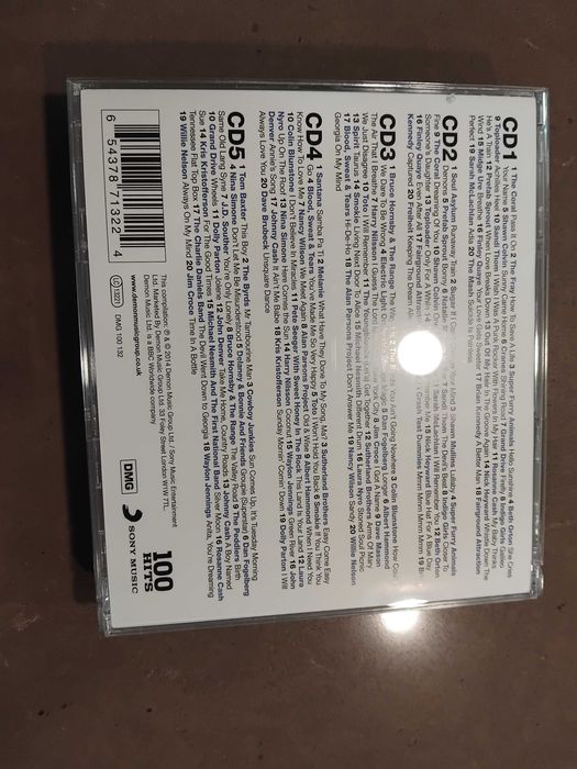 Caixa com 5 cds 100 Hits Acoustic novo