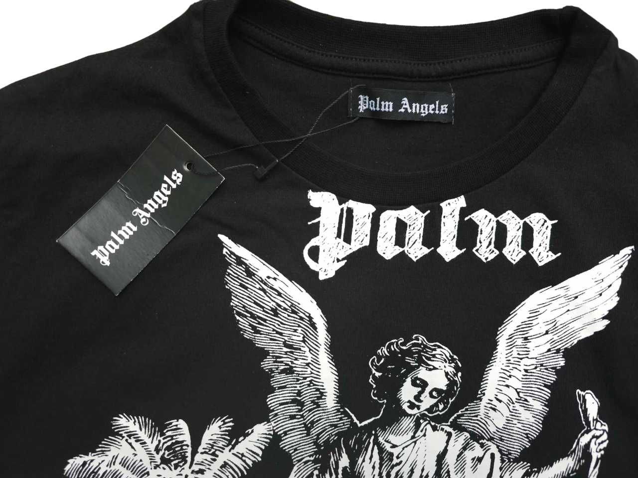 Palm Angels t-shirt preta novo modelo