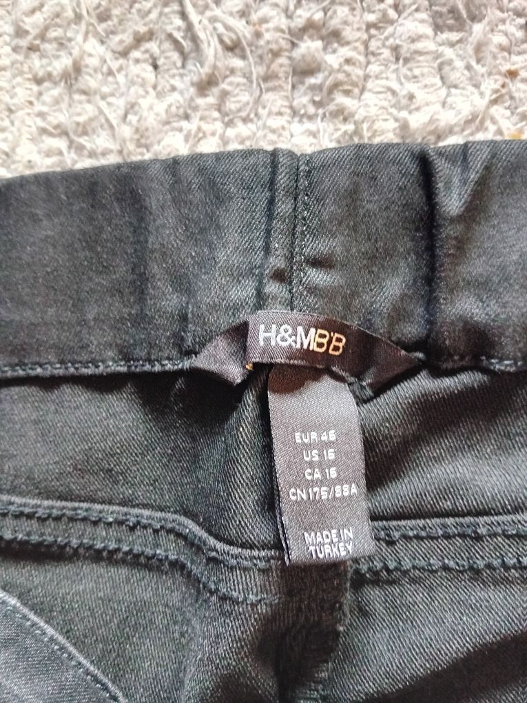 #H&M spodnie obcisłe legginsy czarne