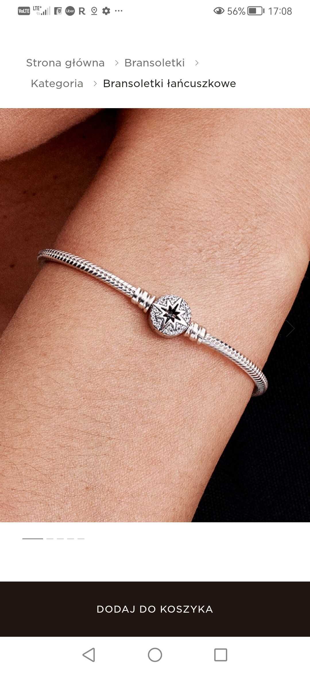 Pandora Bransoletka 19 cm Nowa