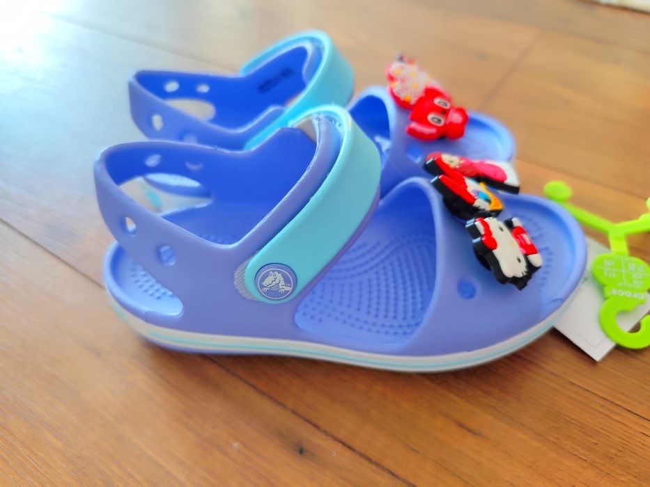 Crocs c10 27 28 nowe piankowe sandały z przypinkami Stitch myszka Minn