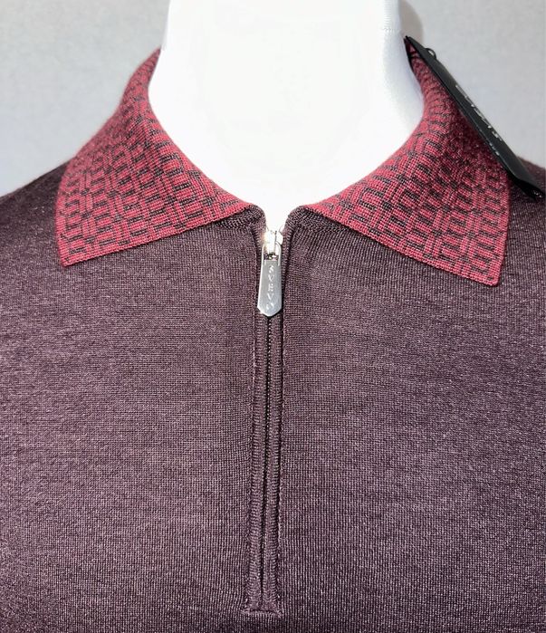 Свитер-поло из кашемира и шелка Svevo Parma