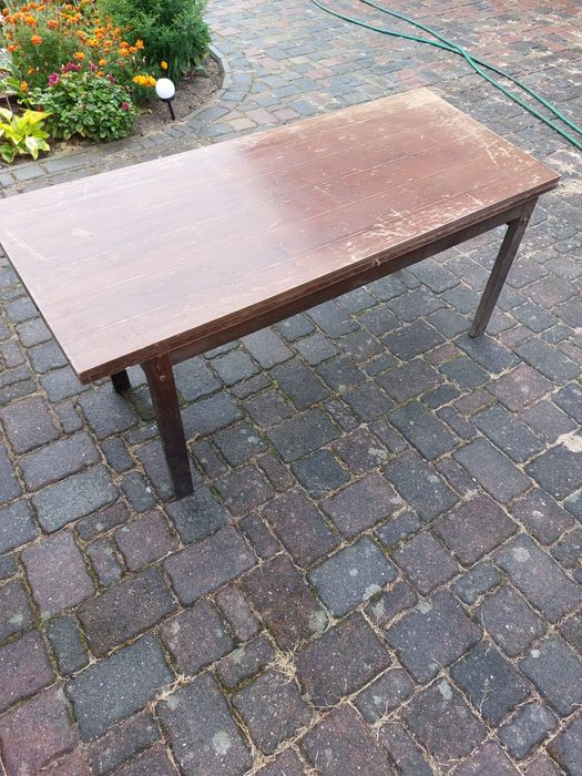 Stół ława rozkładany lite drewno