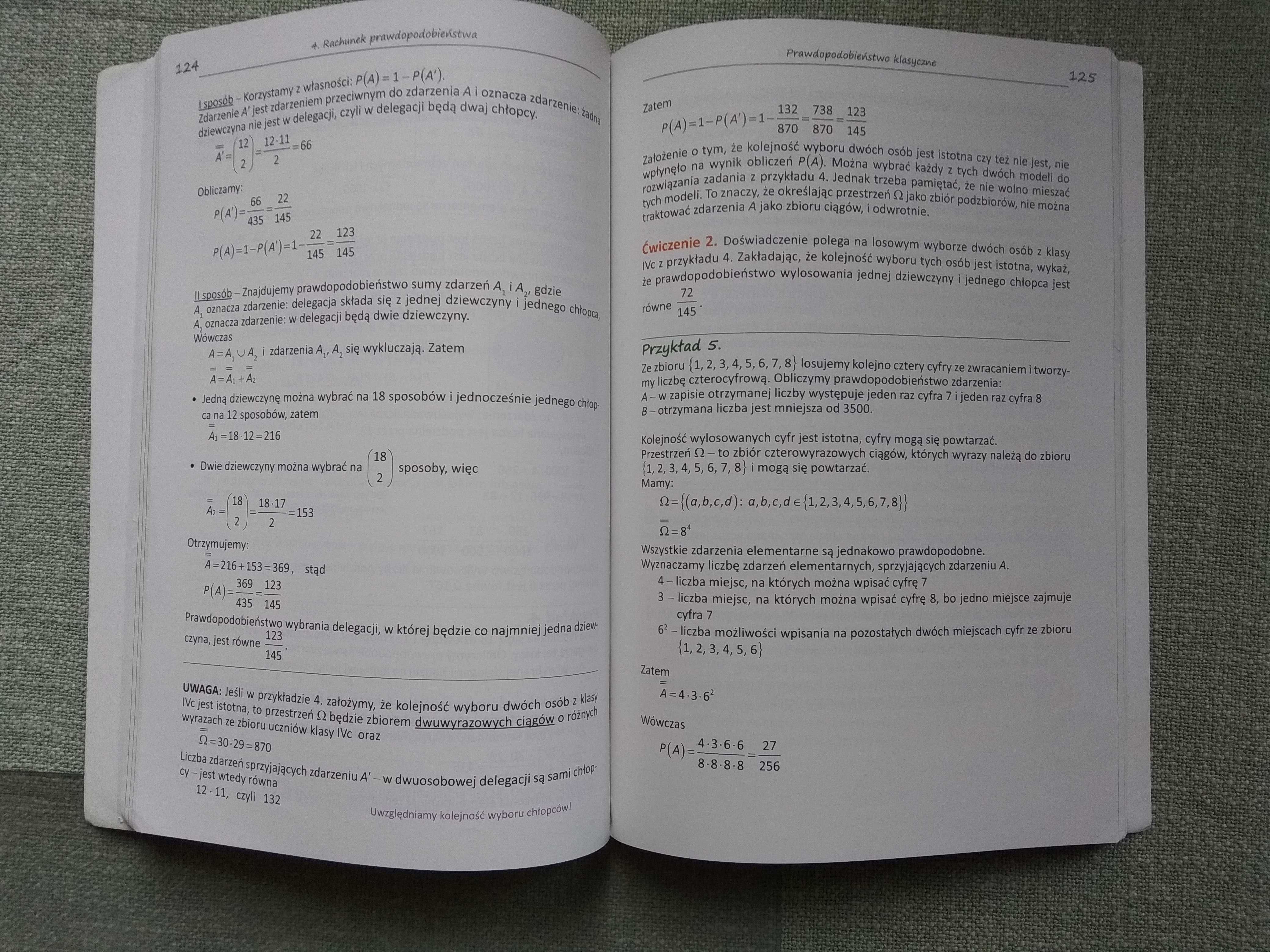 Matematyka 4 Podręcznik zakres podstawowy jak nowy + kod e-podręcznik