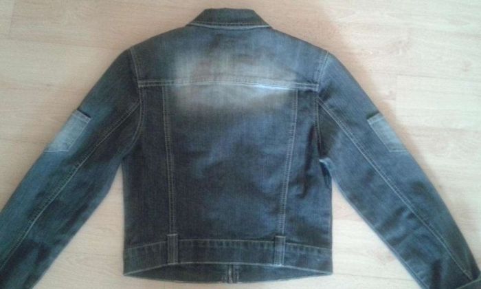 Kurtka S jeans a'la ramoneska "s" krótka, nowa damska dziecięca