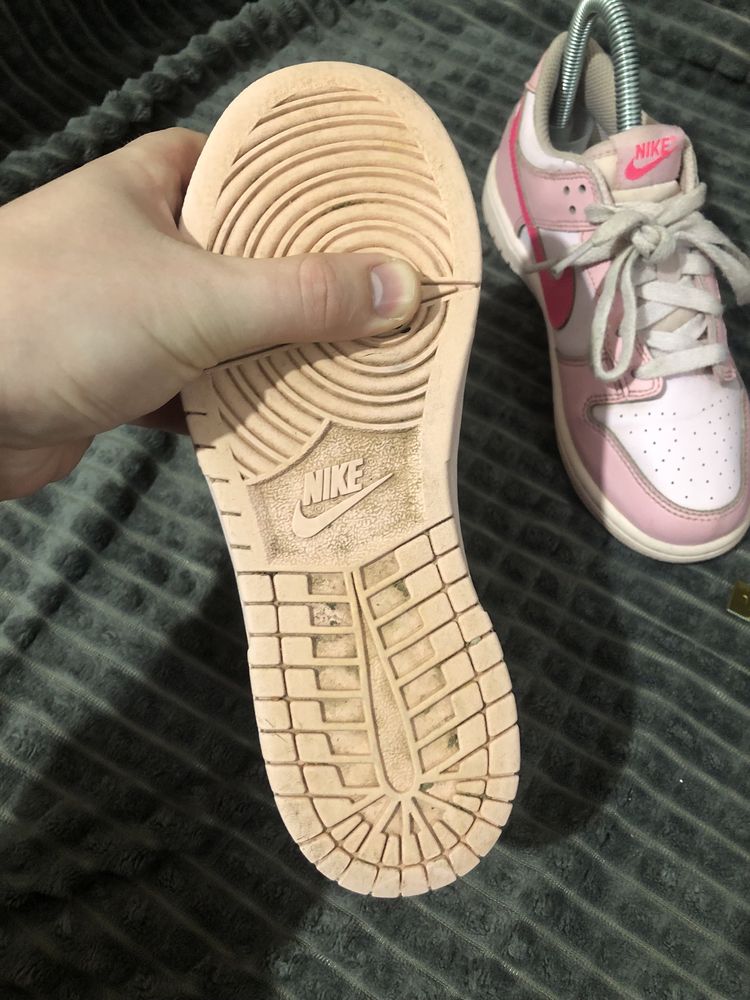 NIKE DUNK Low (35) 22-22.5см Triple Pink кеды кроссовки женские детски