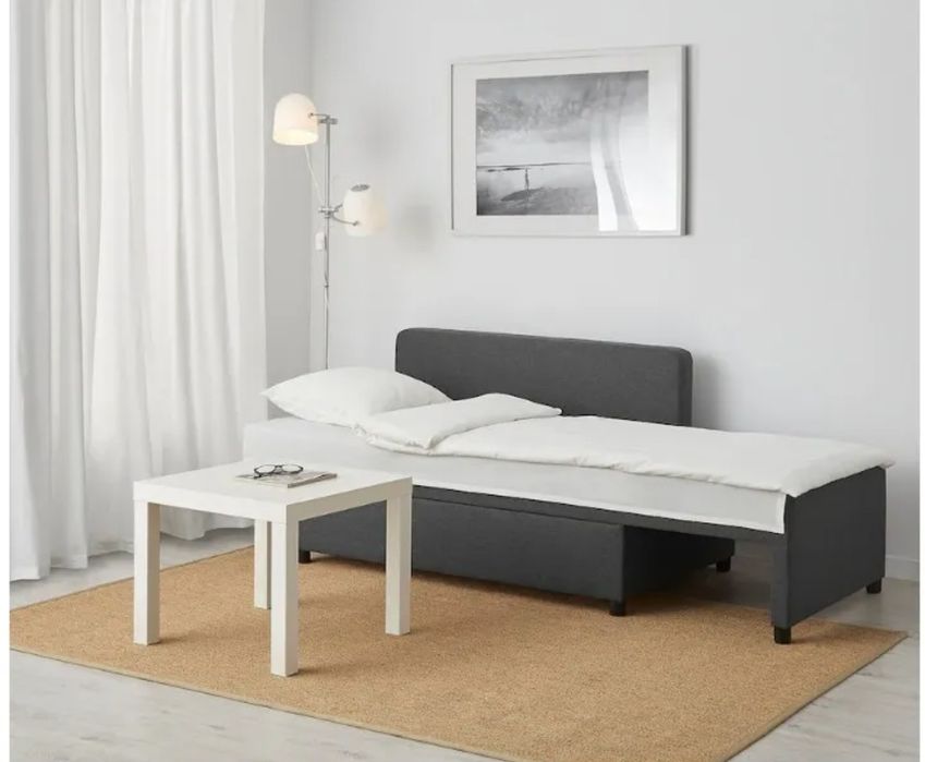 IKEA BYGGET Łóżko pojedyncze jednoosobowe, kanapa sofa