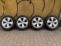 Felgi aluminiowe Škoda 17” + opony zimowe Hankook 215/55R17 – komplet