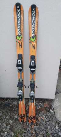 Narty 140cm ROSSIGNOL Radical 100/66/91 i wiązaniami C509