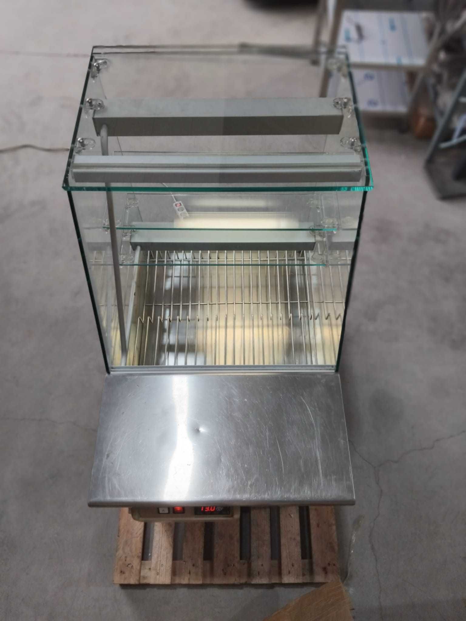 Vitrine refrigerada com 2 prateleiras em vidro - SEMI-NOVA