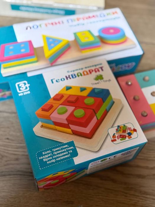 Дитячі сортери з дерева