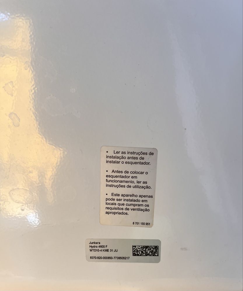 Esquentador Junkers  Hidro 4600F
