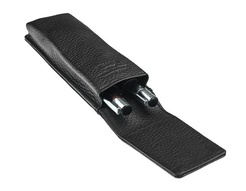 męskie etui pierre cardin skóra naturalna czarny