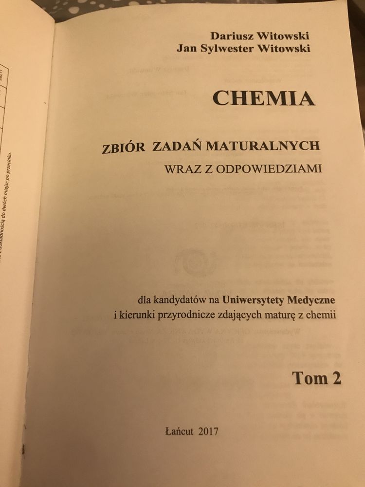 Chemia zbiór zadań Witowski