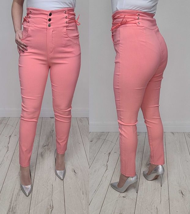 NOWE SPODNIE elastyczne wyszczuplające wysoki stan TY KUPUJESZ rozm M