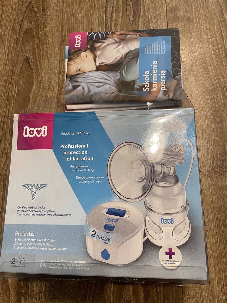 Dwufazowy elektryczny Laktator LOVI +manualny 2w1