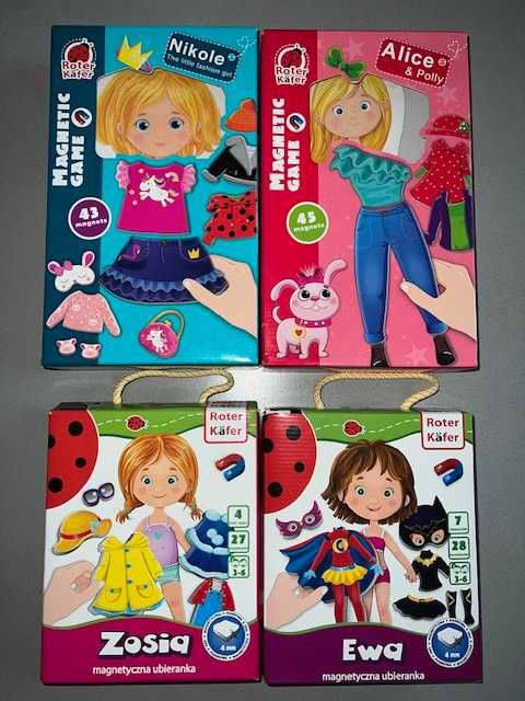 ROTER KAFER magnetyczne ubieranki 4 szt. Nicole,Alice,Zosia,Ewa