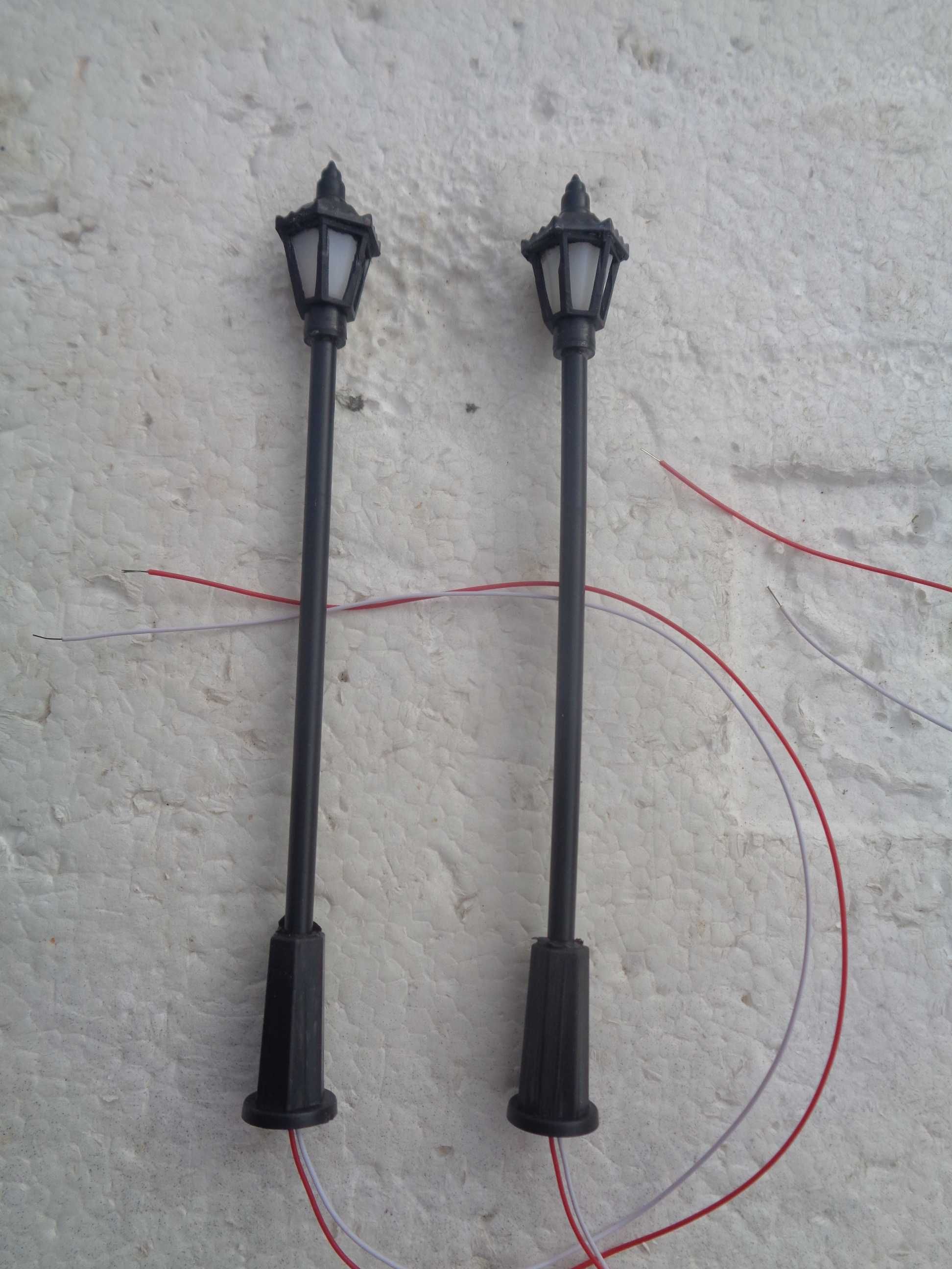 1:87 Candeiros de rua LED branco ver fotos - Pista comboio