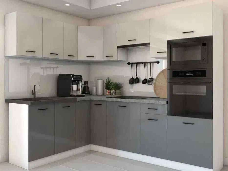 narożne meble kuchenne kuchnia połysk producent mebli na wymiar 4,2m