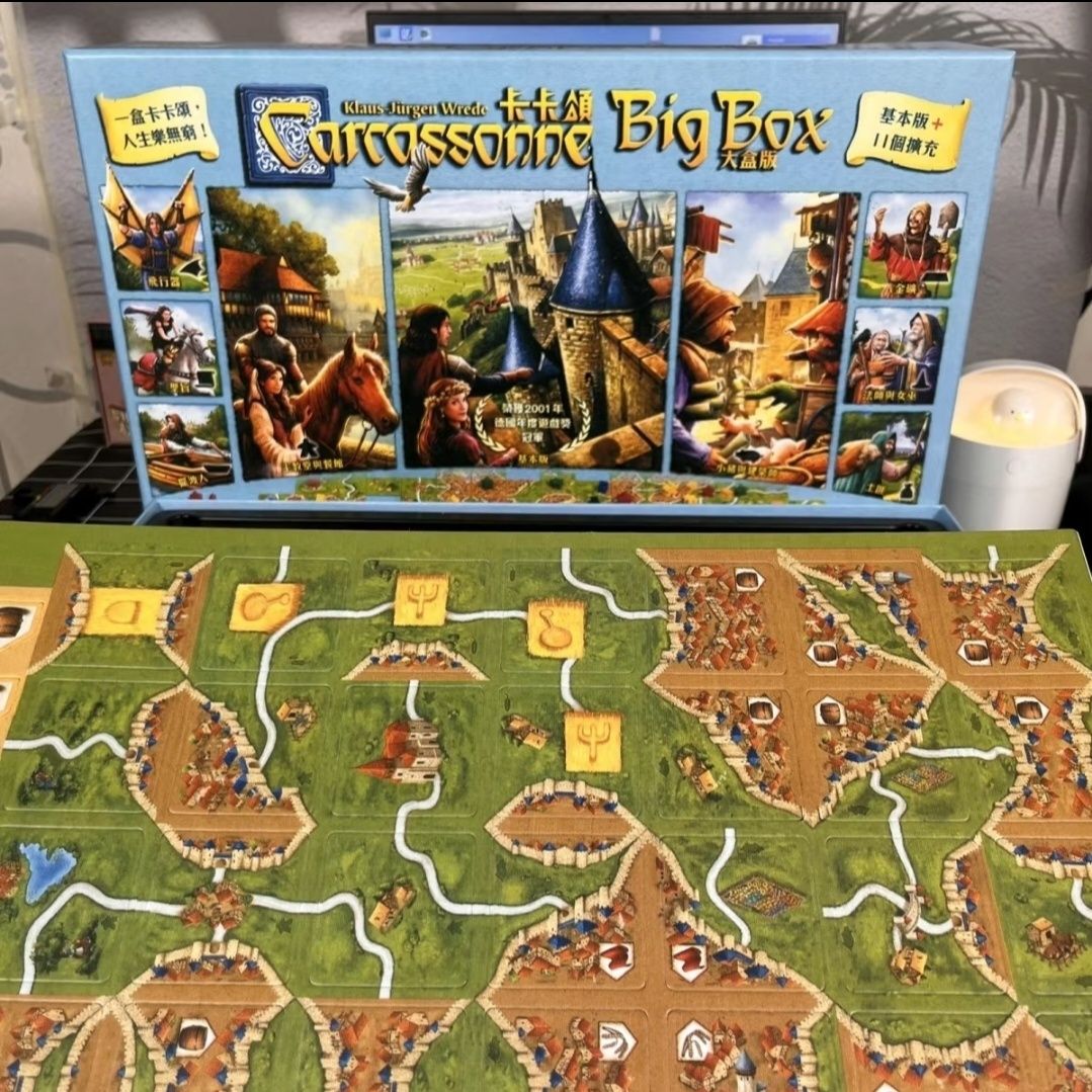 Каркасон BIG BOX + 11 доповнень. (Carcassonne) + правила Українською!