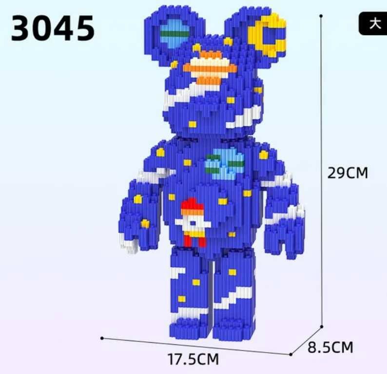 Magic Blocks ведмедик 3Д Конструктор 14-17 Bearbrick Медведь 3D мишка