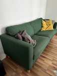 Sofa 3-osobowa, Ikea PÄRUP - zielona