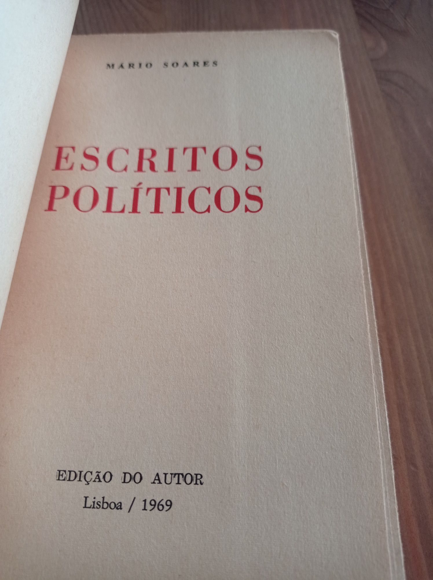 Escritos políticos - Mário Soares (1ª edição)