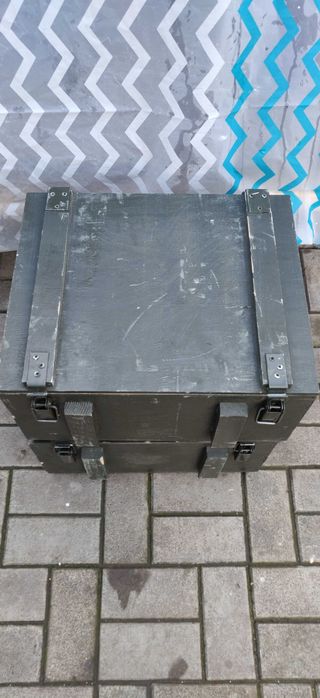 Деревянный армейский военный ящик, сундук