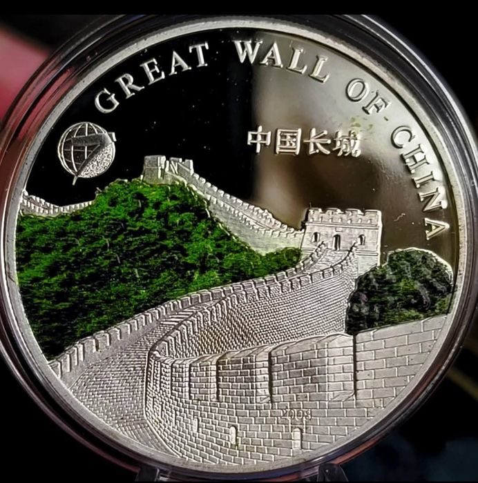 500 Тогрог Велика Китайська стіна! СРІБЛО. Сертифікат. 2008р.