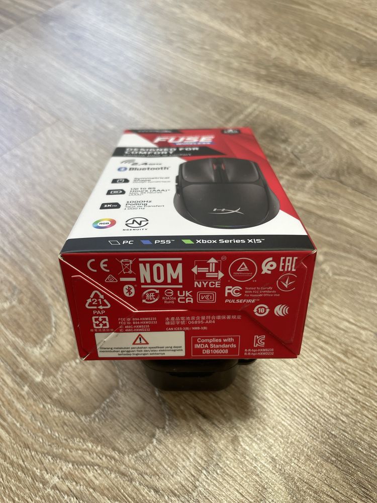 Мишка HyperX Pulsefire Fuse Wireless/Bluetooth Black (A1KY6AA)